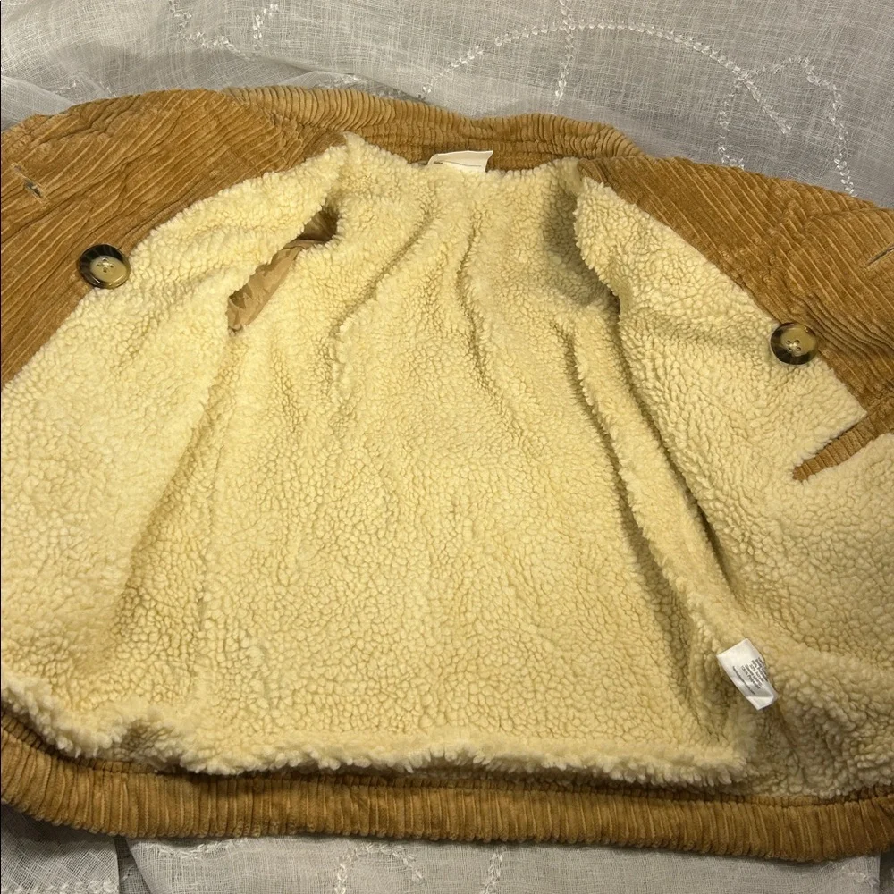 Almost NEW Hanna Andersson pea corduroy coat K00060 size 100